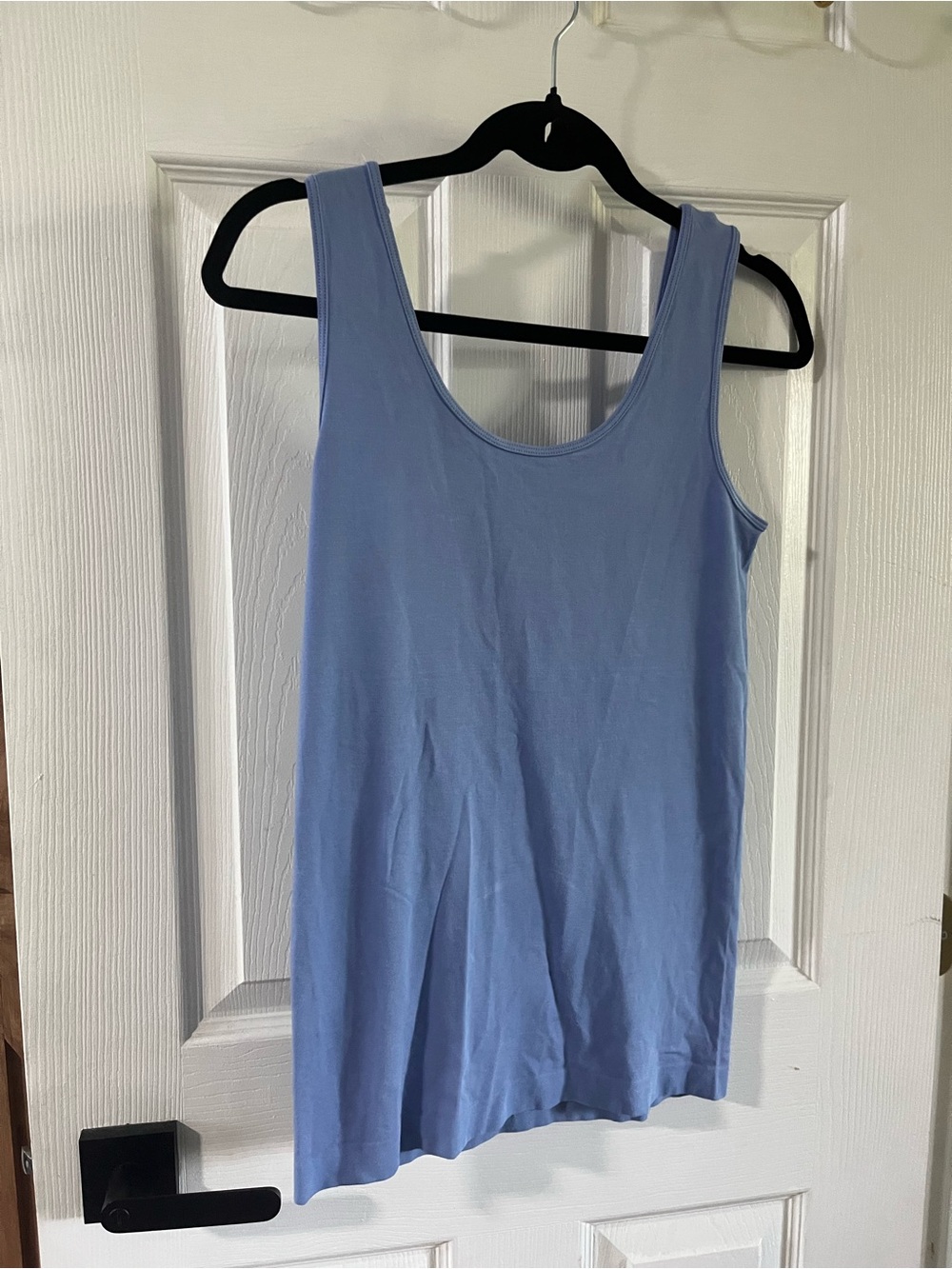 Light Blue Bamboo Tank Top - Versatile Basic, O/S (Fits Medium)